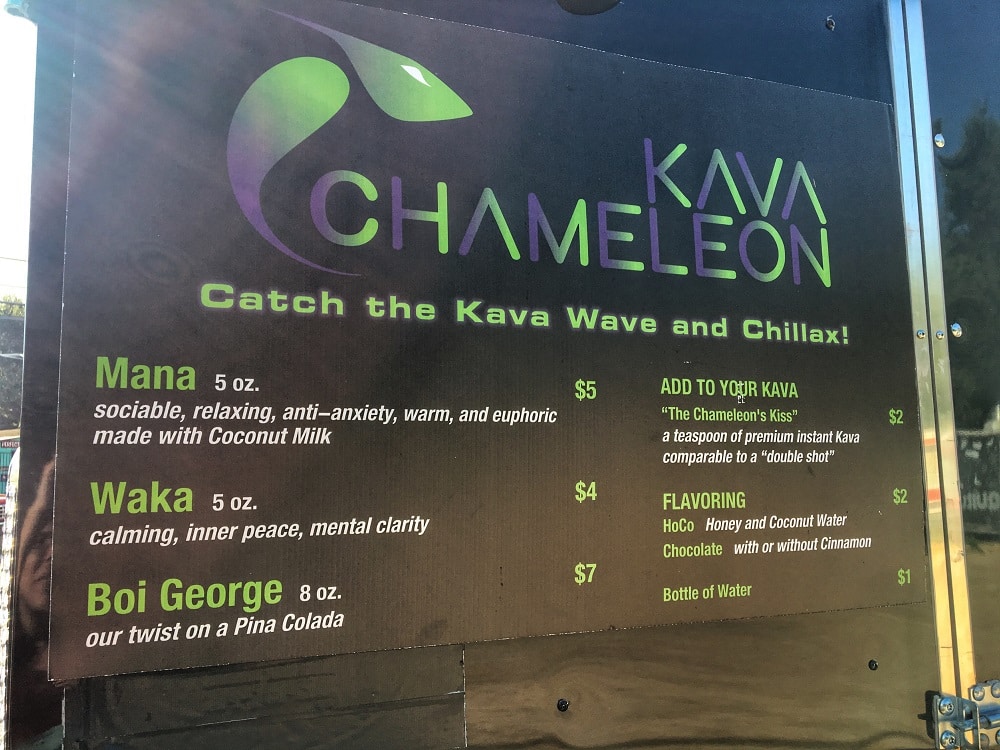 Kava Chameleon Food Trailer Austin