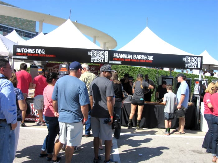 Franklin Barbecue Tent at TMBBQ Fest