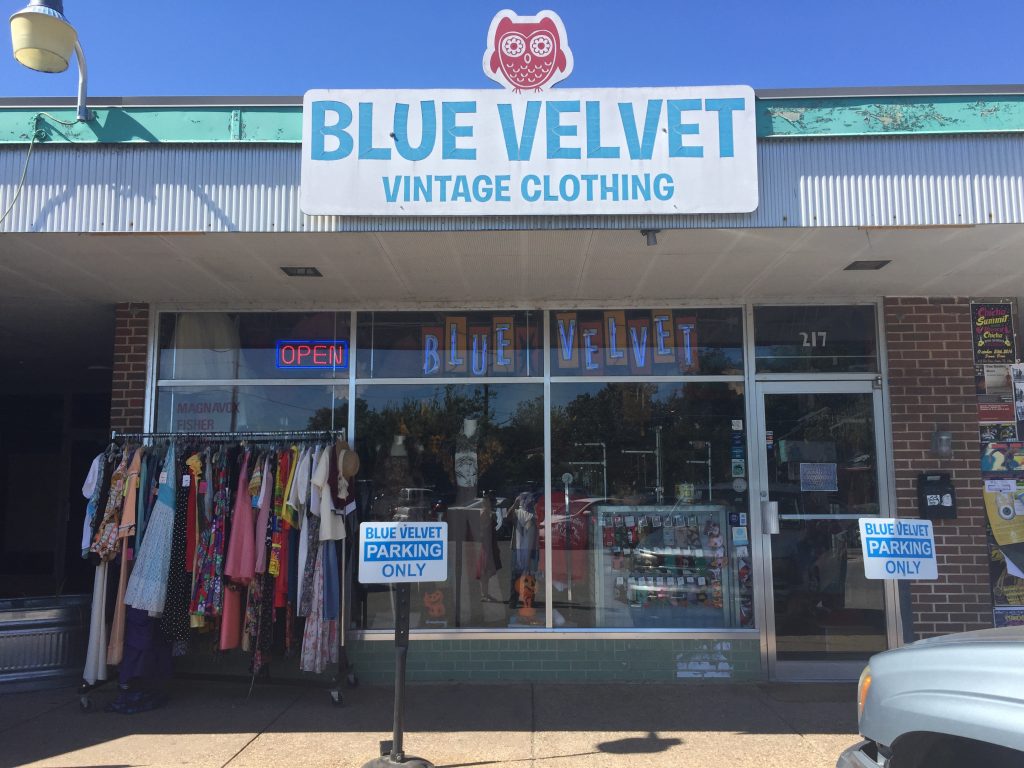 Blue Velvet thrift store in Austin