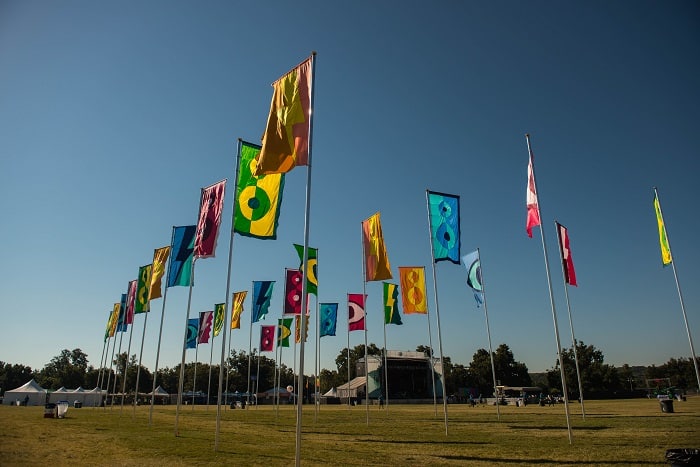 ACL Fest Flags in the Morning