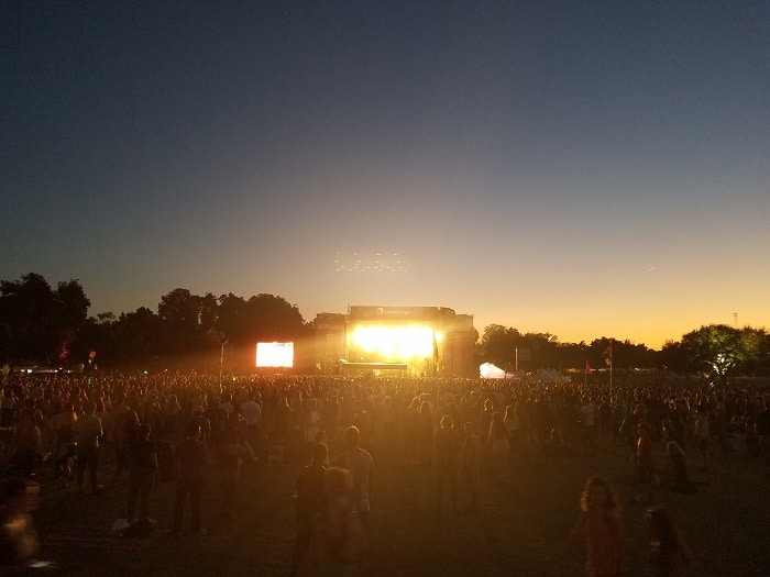 ACL Fest Stage at Sunset