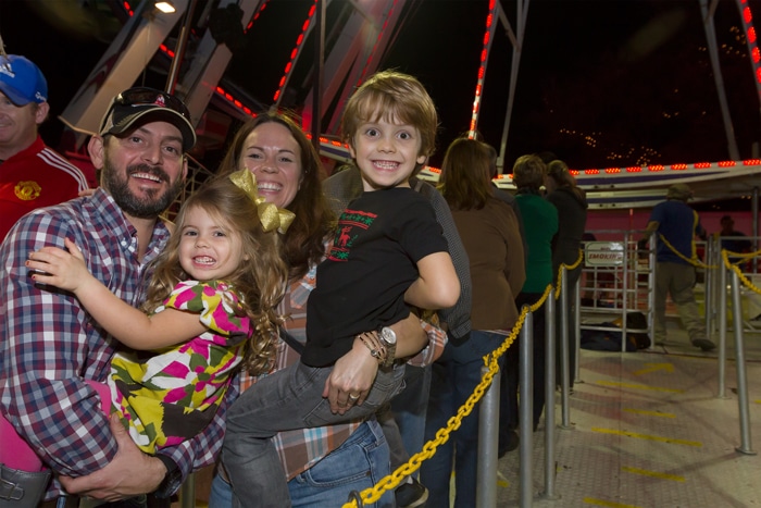 Family at Ferris Wheel in Zilker Park