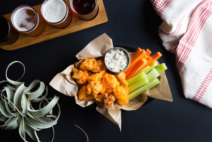 Buffalo Cauliflower Wings at The Beer Plant