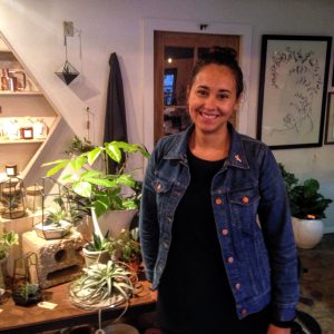 Frond Plant Shop owner Cecilia Garza-Barnes 