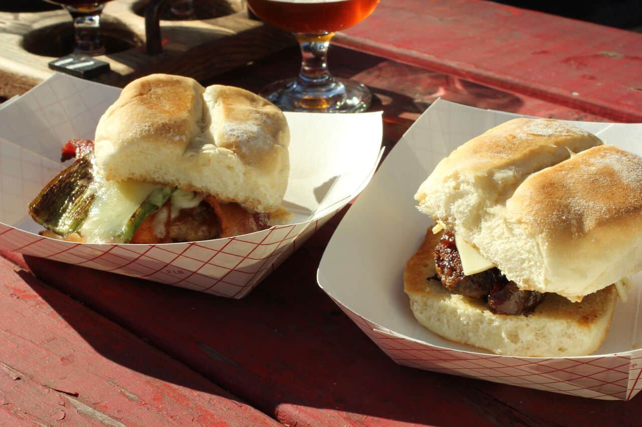Sliders at Middleton Brewing in San Marcos