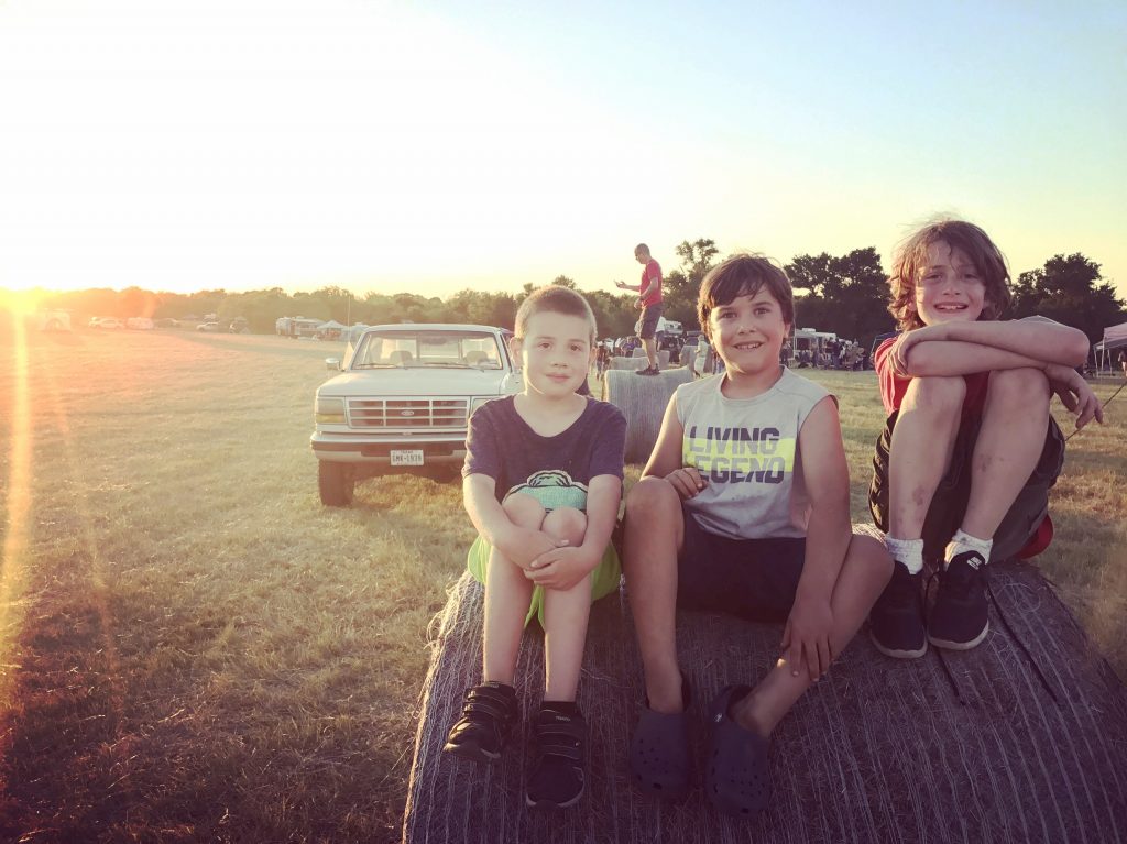 Kids at Farmgrass Fest