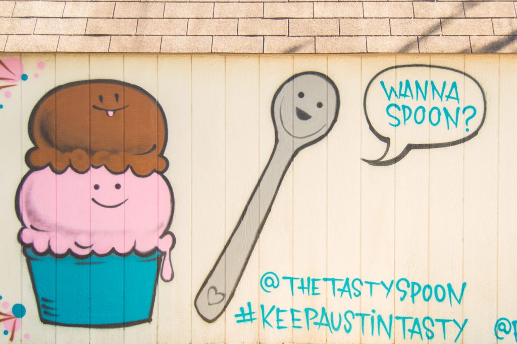 Wanna Spoon Austin Mural at The Tasty Spoon