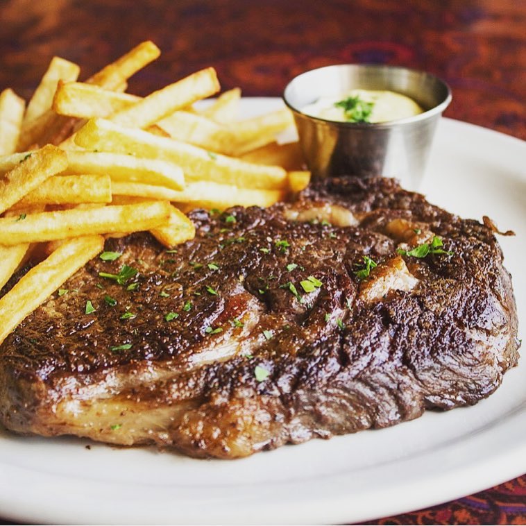 Entrecote Bernaise at Chez Nous in Austin