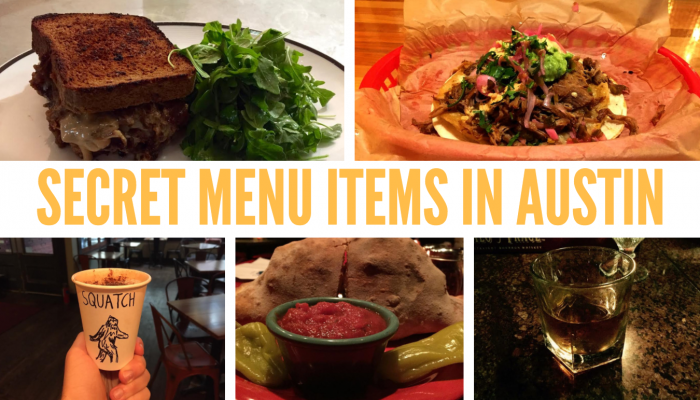 Secret Menu Items in Austin, Texas