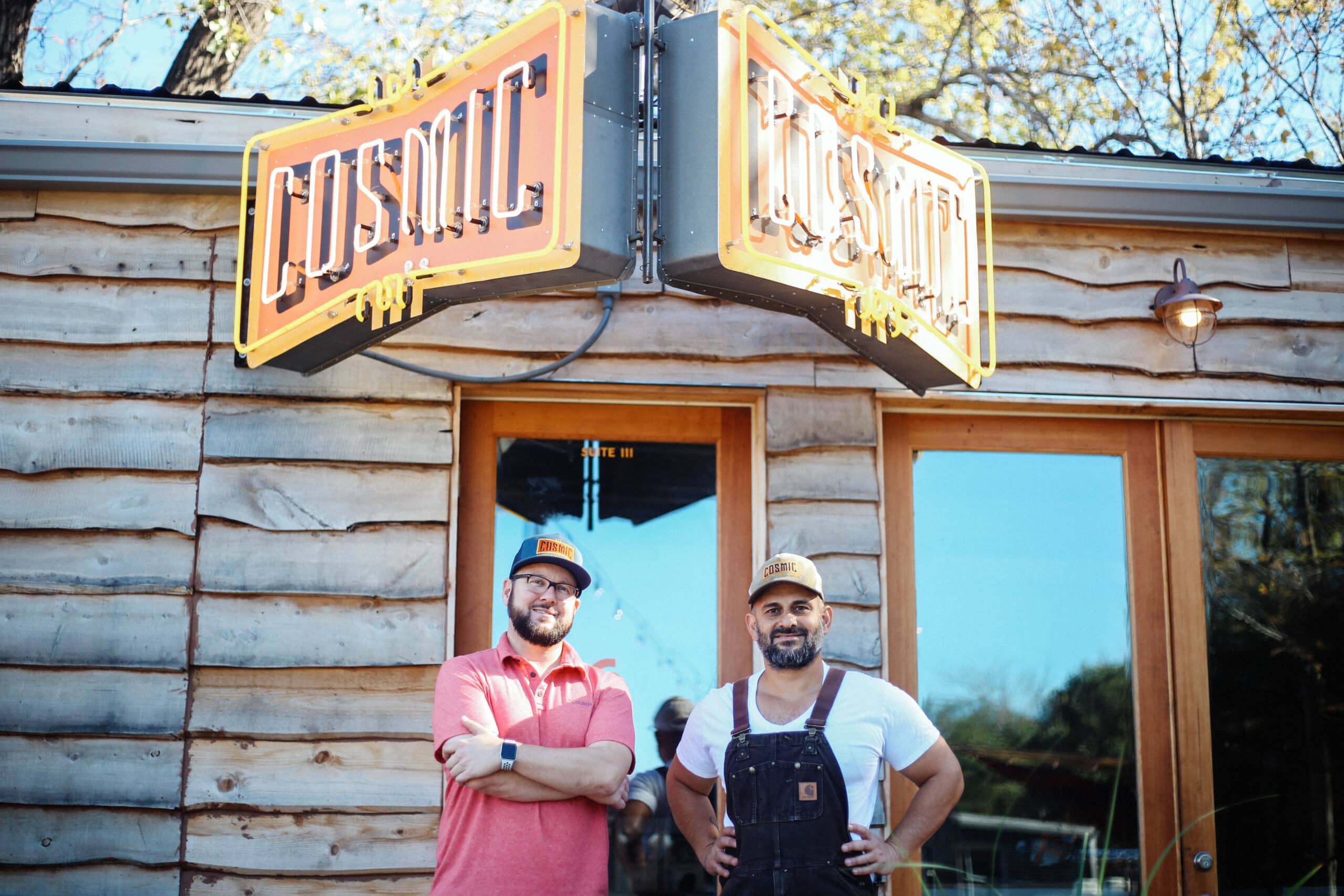 Patrick Dean and Paul Oveisi Founders Cosmic Coffee