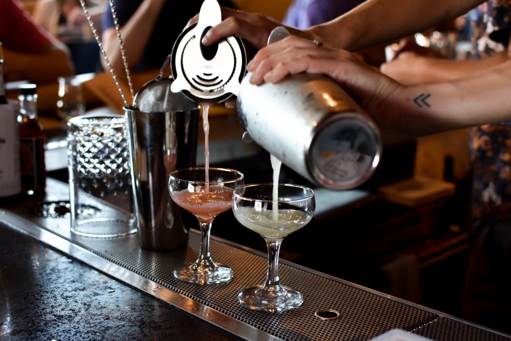 Pouring Cocktails at Nickel City in Austin
