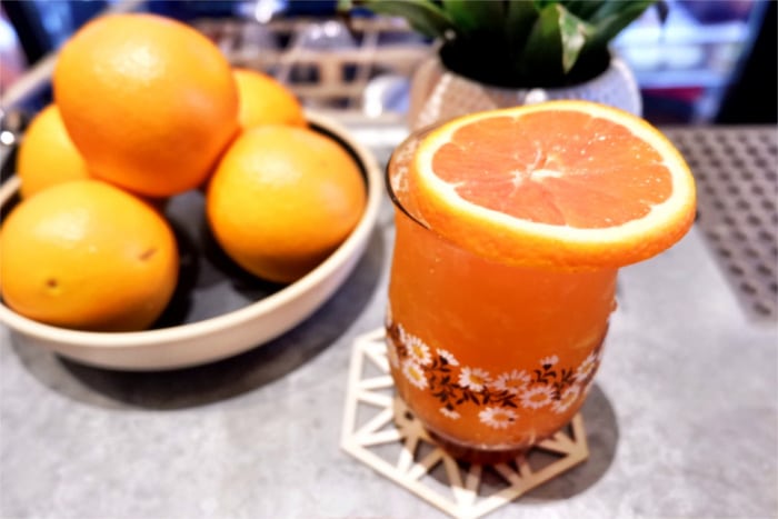 Orange, Like Clockwork Citrus Cocktail in Austin