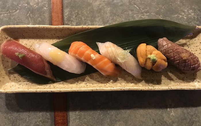 Sushi Sampler at Fukumoto Sushi & Yakitori Izakaya