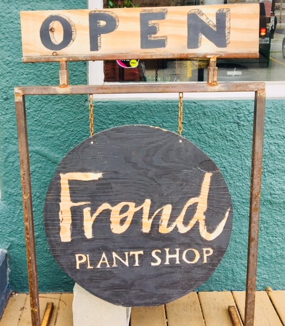 Frond Plant Shop Sign