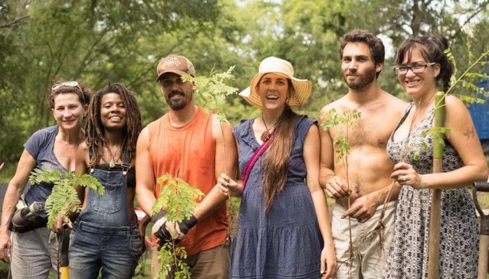 Austin Permaculture Guild Planting Trees