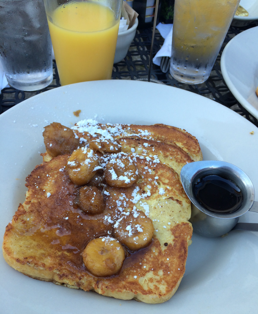 Sunset Grill French Toast with Caramelized Bananas