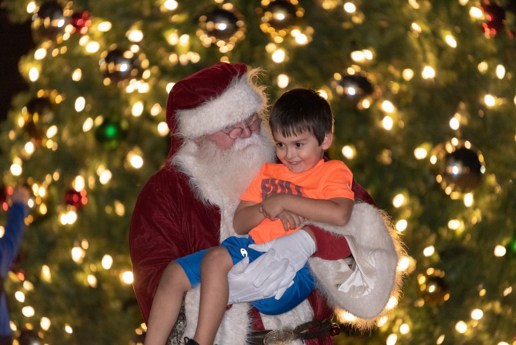 Santa in Bastrop, Texas
