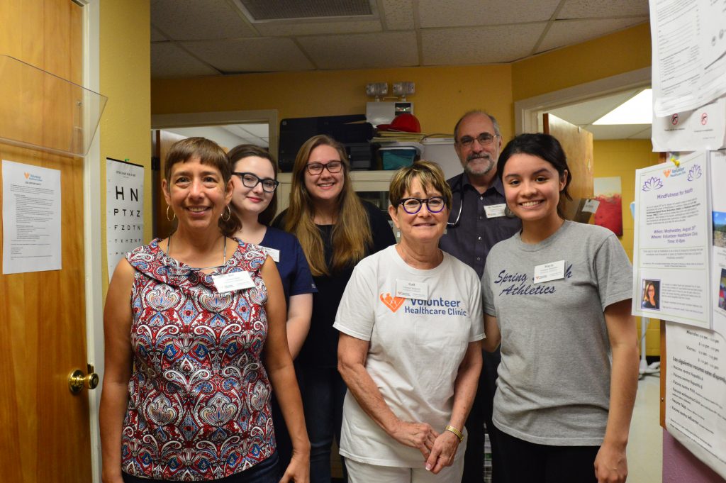 Volunteers and staff at Volunteer Healthcare Clinic