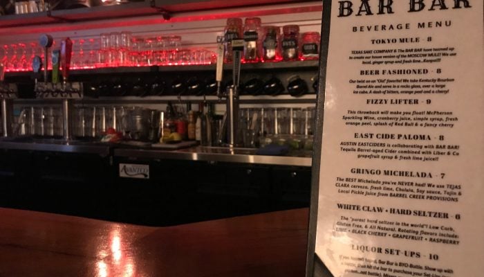 Austin Speakeasy The Good Life BAR BAR