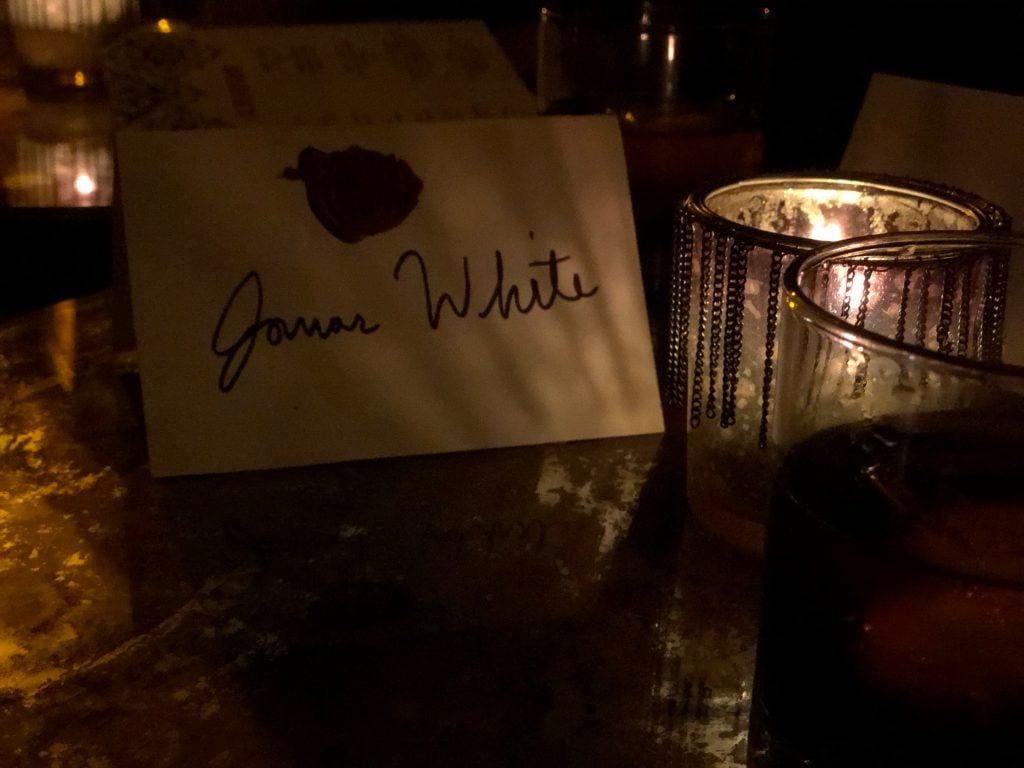 personalized name setting at Milonga Room