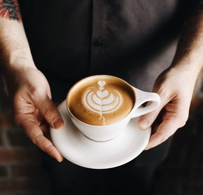 Latte at Red Horn Coffee House in Cedar Park, TX