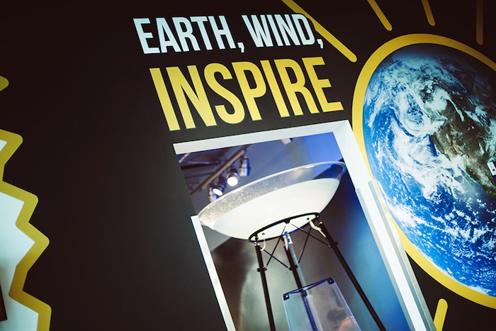 Exposición Earth, Wind, Inspire en Thinkery