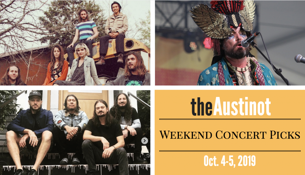 Austinot Weekend Concert Picks October 4-5 2019