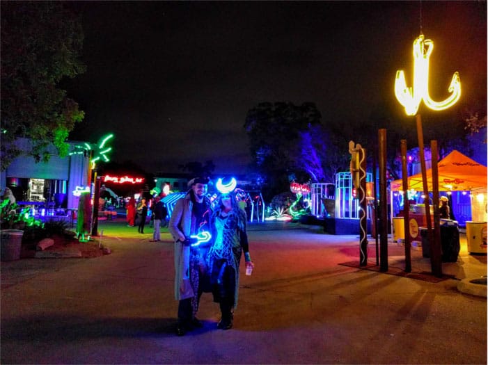 Surreal Sea Neon Light Event in Austin