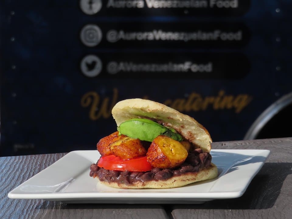 Vegan Arepa at Aurora Venezuelan Food in Austin