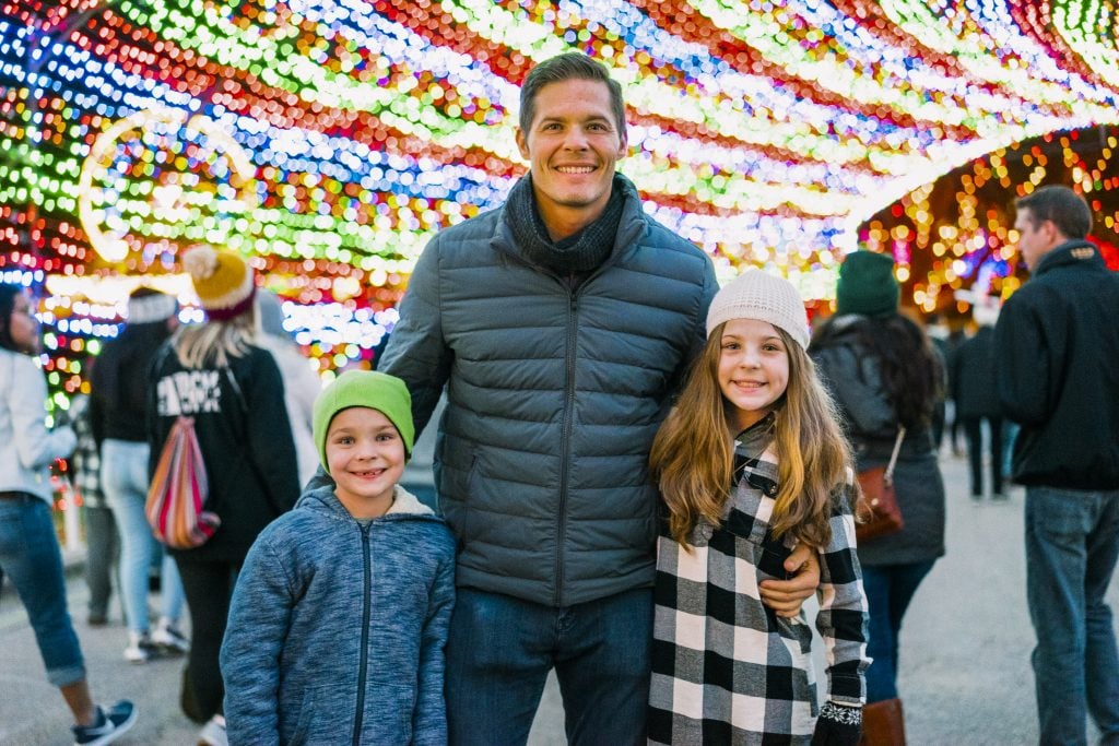 Family at Austin Trail of Lights