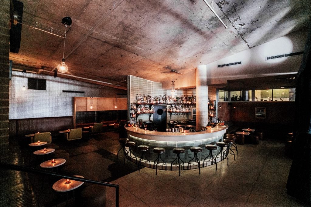 Garage Bar Interior in Downtown Austin