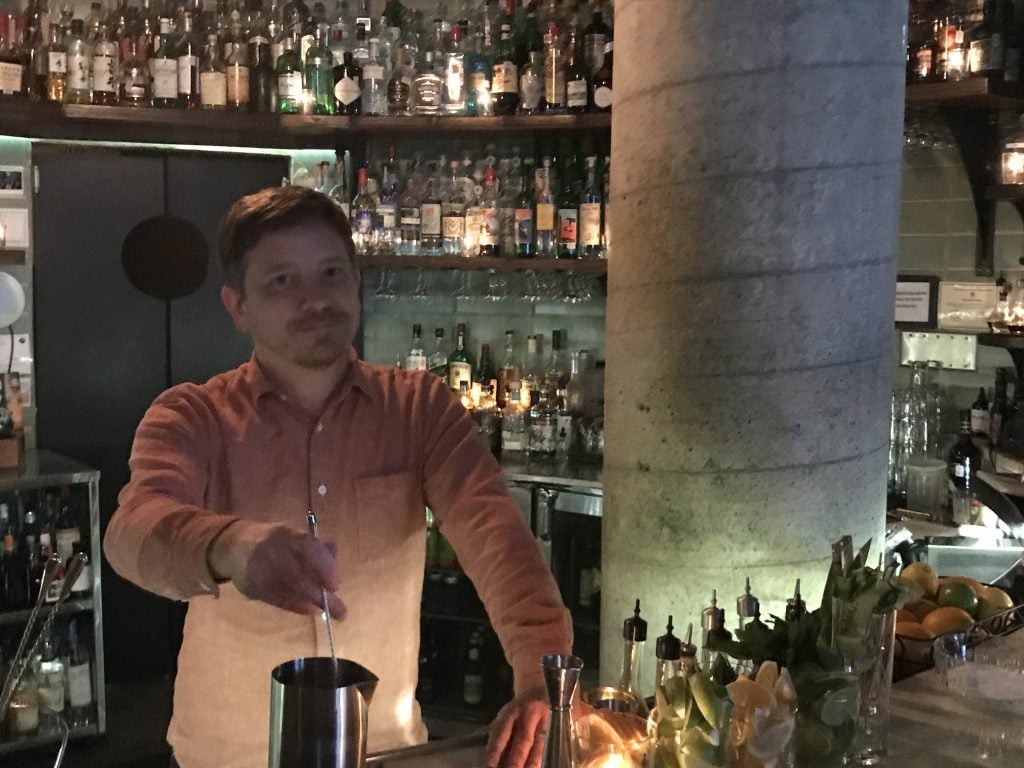 GM and Beverage Manager Paul Finn at Garage in Austin