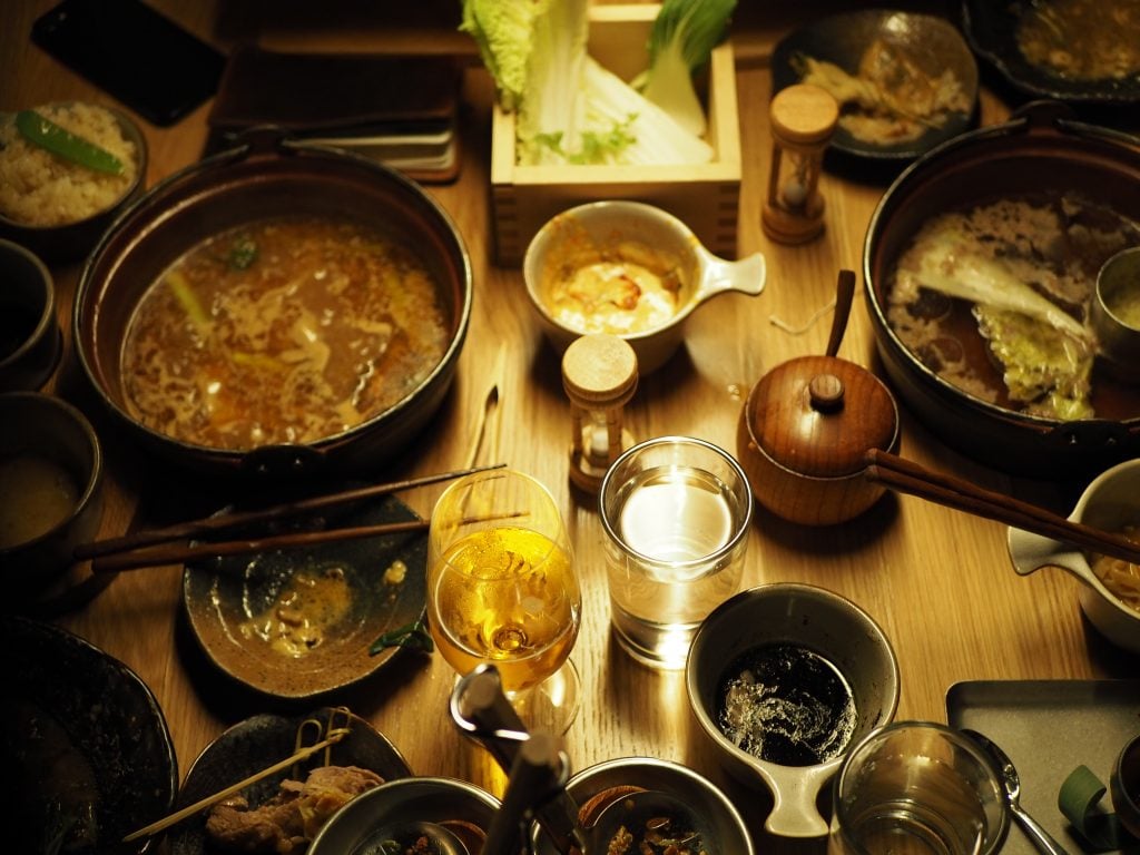 Tonkutsu Broth and Konbu Dashi Broth at DipDipDip