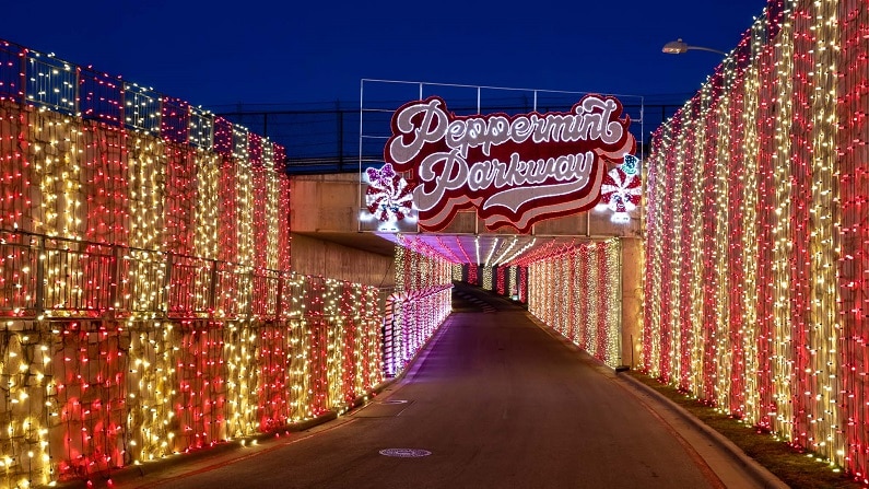 COTA Peppermint Parkway Christmas Lights
