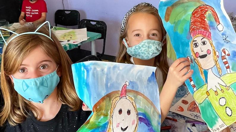 Children Painting in Austin
