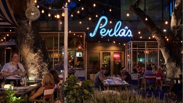 Perlas in Austin patio restaurant