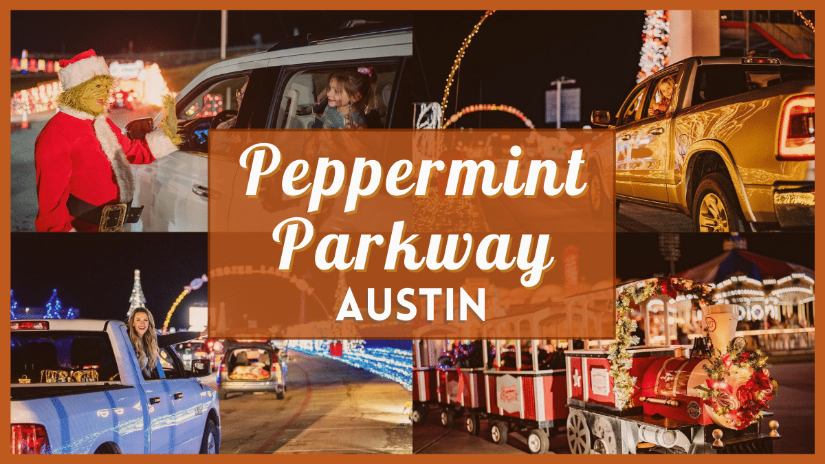 Peppermint Parkway Austin - COTA Christmas Lights 2022 discount code, tickets, hours, location, & more!