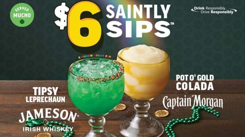 Austin St Patrick's Day Food Drinks - $6 Saintly Sips at Applebee's
