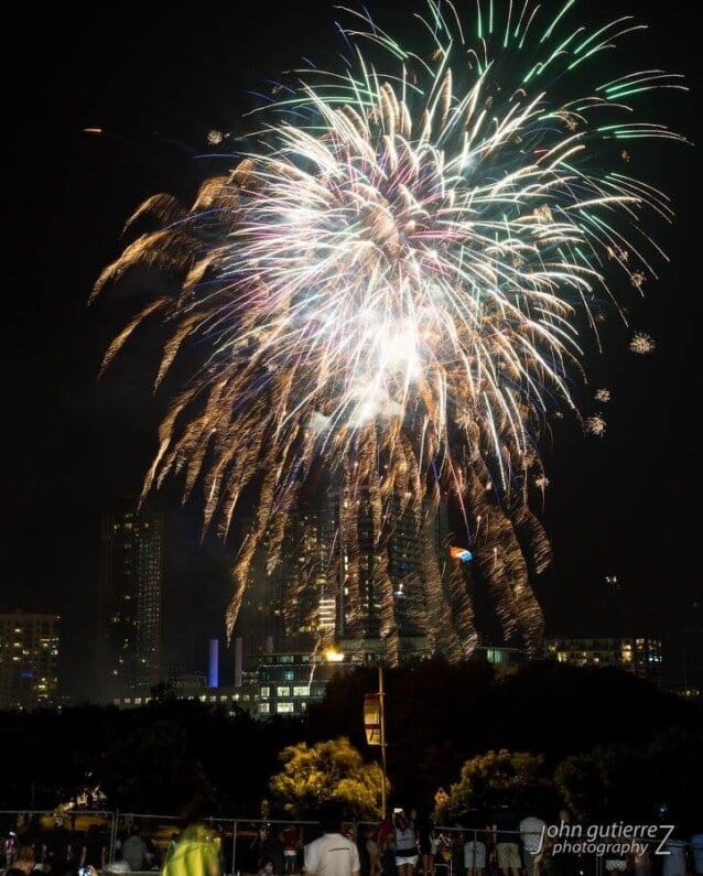 4th of July Fireworks in Austin - Austin Symphony Orchestra fireworks