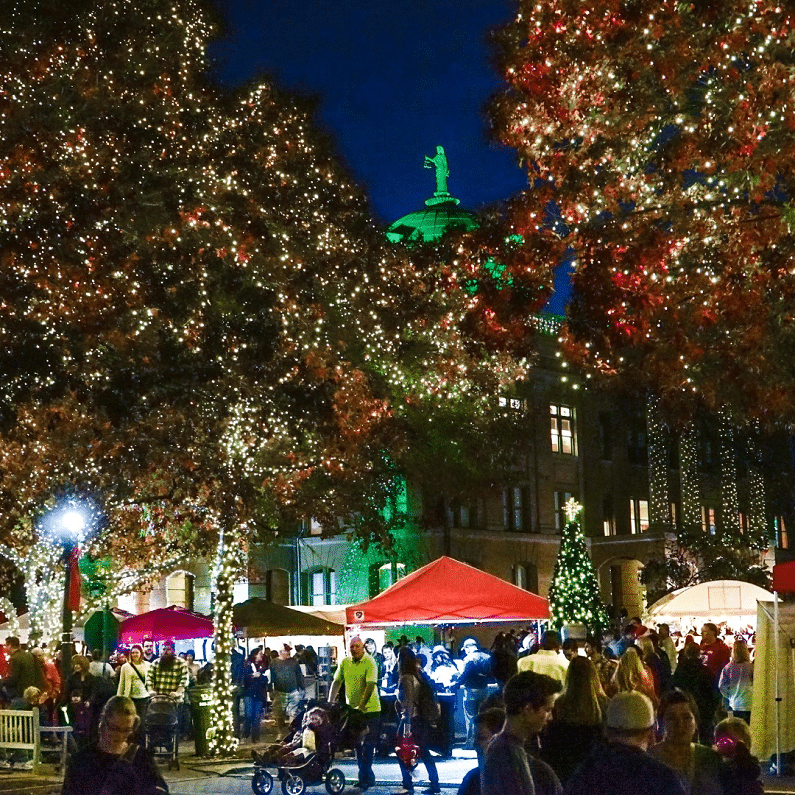 Georgetown Texas Christmas Lighting