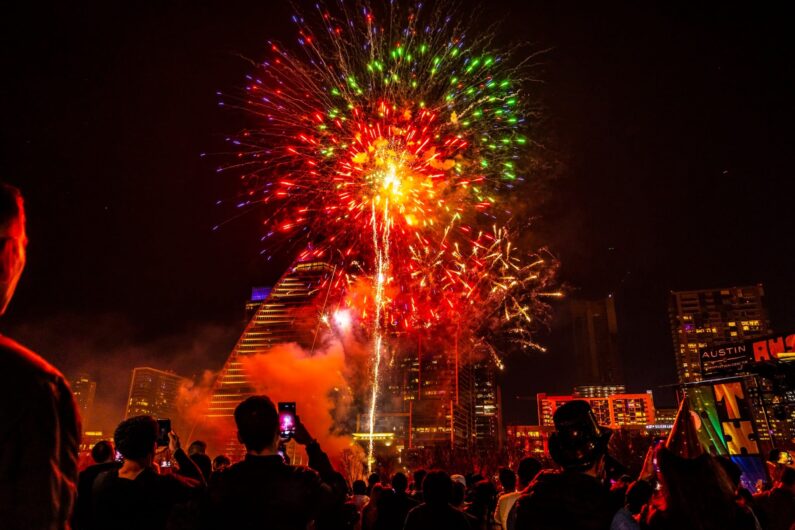 austin's new year fireworks