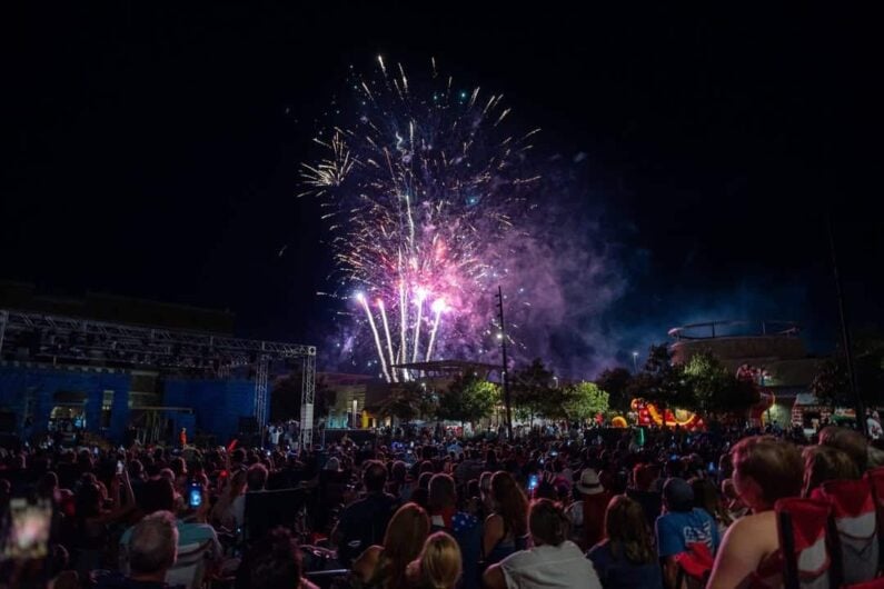 4th of july fireworks in austin