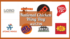 National Chicken Wing Day Austin - Collage