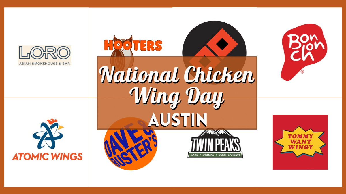 National Chicken Wing Day Austin - Collage