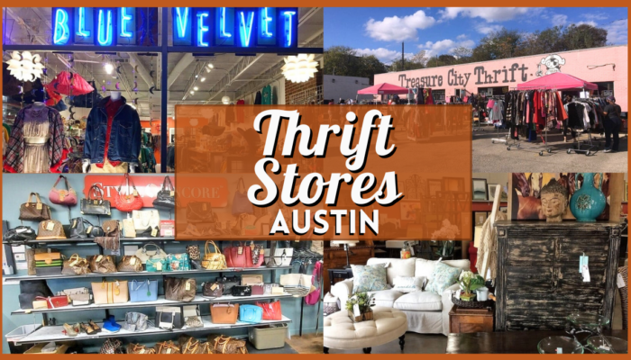 Thrift Stores in Austin - Collage