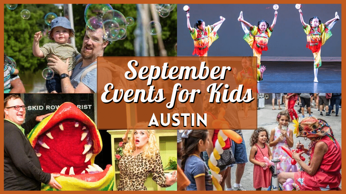 Kids Events in Austin September 2025 - Collage