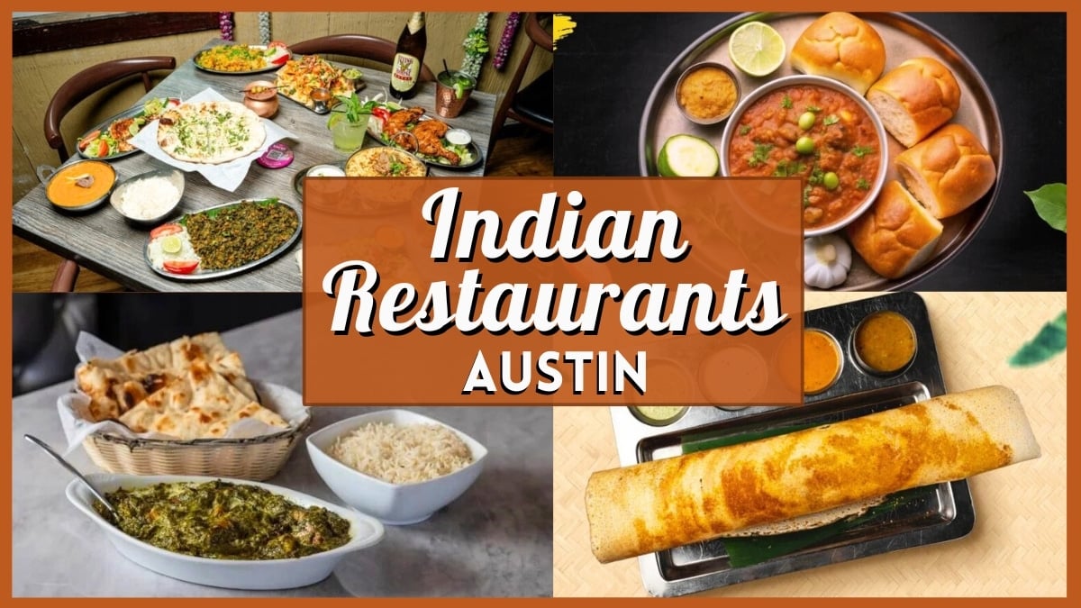 Indian Restaurants Austin - Collage