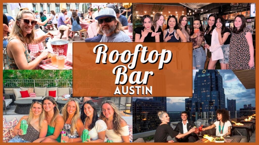 Austin Rooftop Bar - Collage