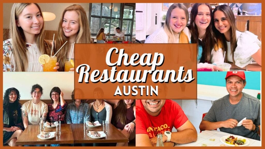 Cheap Restaurants Austin - Collage