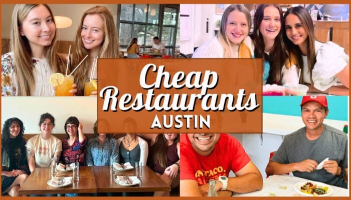Cheap Restaurants Austin - Collage